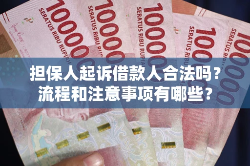 武汉担保人起诉借款人合法吗？流程和注意事项有哪些？