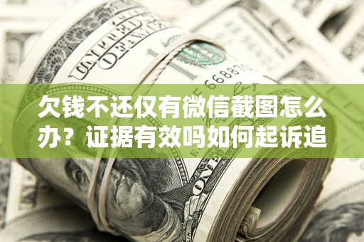 武汉欠钱不还仅有微信截图怎么办？证据有效吗如何起诉追回欠款？