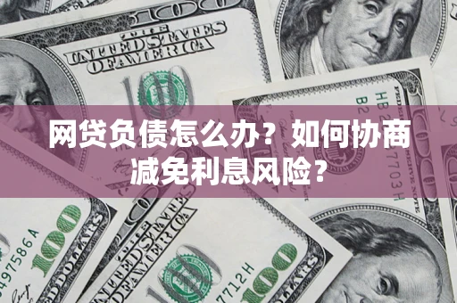 武汉网贷负债怎么办？如何协商减免利息风险？