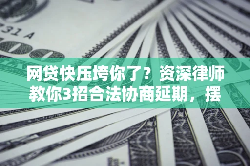 武汉网贷快压垮你了？资深律师教你3招合法协商延期，摆脱暴力催收！