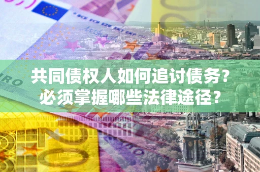 武汉共同债权人如何追讨债务？必须掌握哪些法律途径？