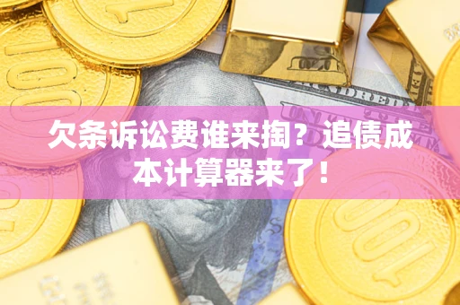 武汉欠条诉讼费谁来掏？追债成本计算器来了！