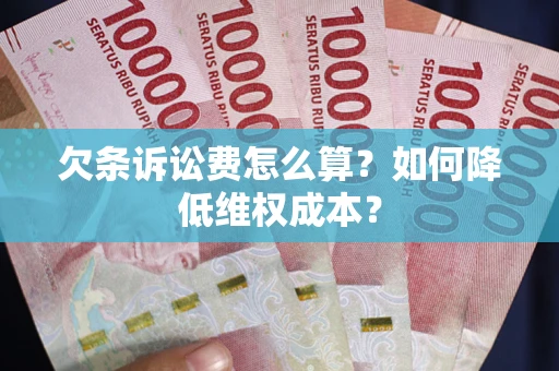 武汉欠条诉讼费怎么算？如何降低维权成本？