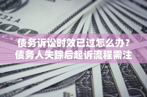 武汉债务诉讼时效已过怎么办？债务人失踪后起诉流程需注意什么？
