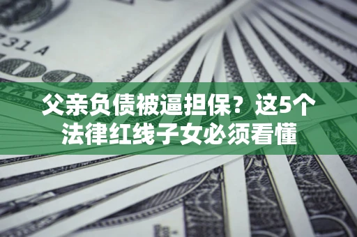 武汉父亲负债被逼担保？这5个法律红线子女必须看懂