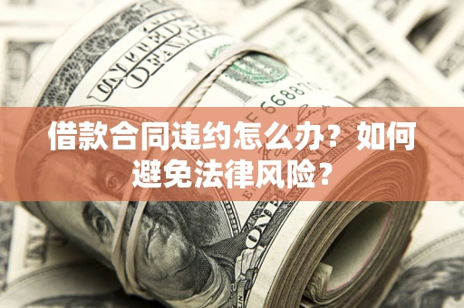 武汉借款合同违约怎么办？如何避免法律风险？